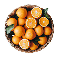 Wall Mural - basket of oranges