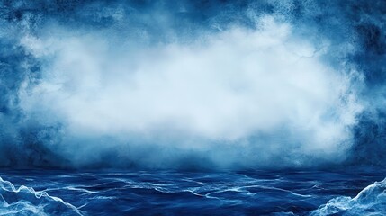 Wall Mural - a blue sky with a large cloud in the background