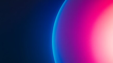 Wall Mural - abstract blue pink gradient sphere background