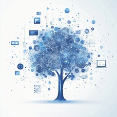 Poster - Abstract Tree Representing Digital Network Connectivity