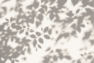 Poster - Abstract natural shadows of leaves on a light background concept.