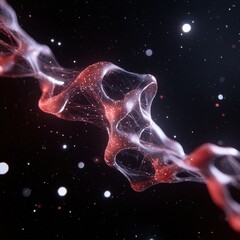 Poster - Digital abstract backgrounds of neural networks creative visuals futuristic environment high-tech concept
