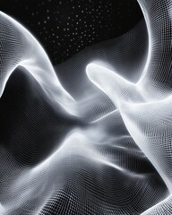 Poster - Dynamic digital abstract technology mesh grid background digital art modern design virtual environment futuristic viewpoint