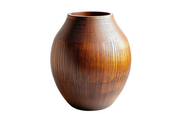 Aufkleber - Elegant wooden bowl with flowing curves, perfect for serving or displaying, crafted from natural wood with a smooth finish