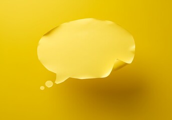 Fototapete - Paper thought bubble. background