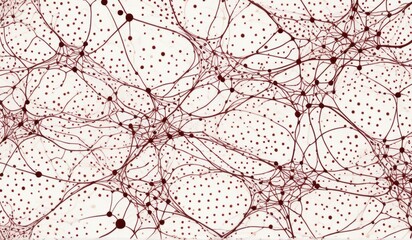 An abstract, intricate network of lines and shapes, creating a mesmerizing and dynamic visual pattern.
