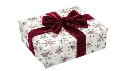 A beautifully wrapped gift box adorned with a festive bow.