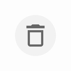 Poster - basket trash icon vector sign