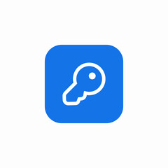 Poster - Access key security login icon vector sign