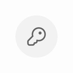 Poster - Access key security login icon vector sign