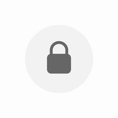 Aufkleber - secure lock protection safety icon vector sign