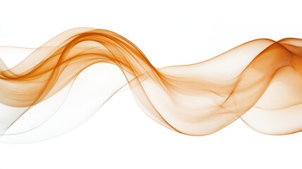 Poster - Flowing orange lines create a dynamic abstract wave design. Ideal for backgrounds, banners, or presentations conveying motion or energy.