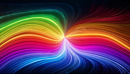 Wall Mural - abstract neon rainbow colors stripes background
