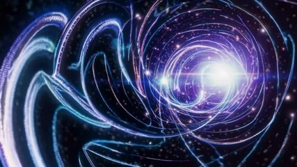 Poster - Explore the mesmerizing spiral of light and energy in a stunning cosmic journey through space and time