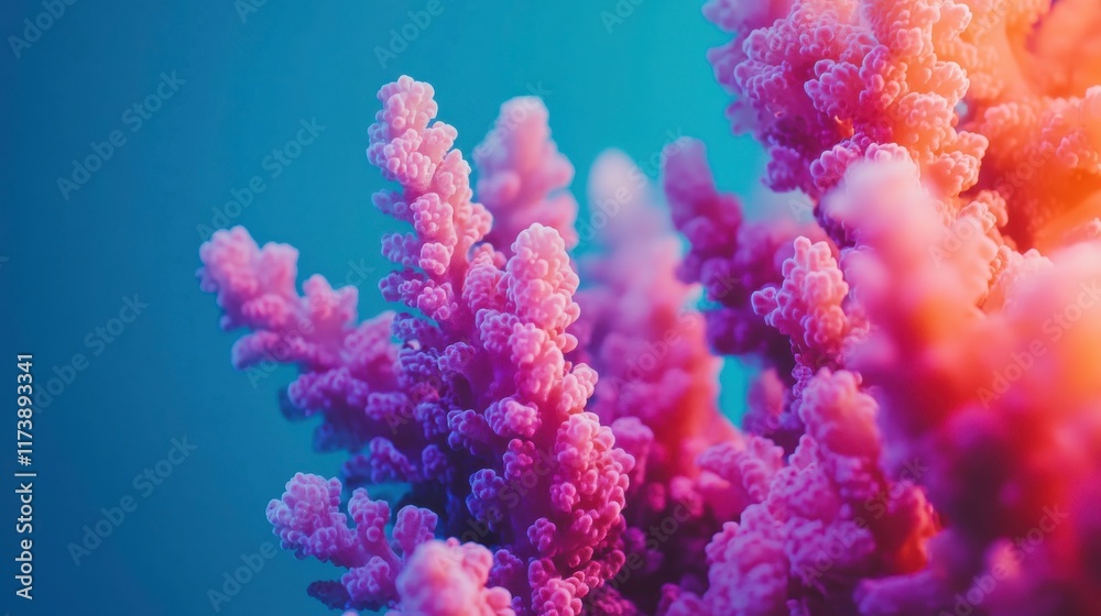 Artistic Exploration of Coral Reef with Soft Lighting