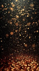 Poster - Stunning galaxy view with shimmering starry particles cosmic atmosphere digital art dark background ethereal concept