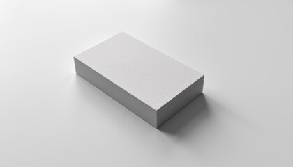 Fototapete - Horizontal business card mockup on smooth surface, card slightly angled for dynamic view