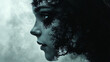 © Vilius - Artistic Portraits Symbolizing Duality with Ethereal Faces Merging Light and Dark Elements in a Surreal and Gothic Style