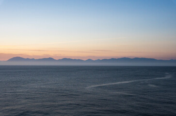 Sunset over the sea in Cape Flattery