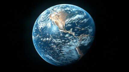 Wall Mural - australia from space, a 3d illustration rendering highlighting the australian continentplanet earth 
