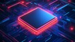 © AmStock - Futuristic Quantum Computing Chip Illustration