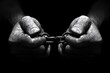 © zong - Handcuffed Man Silhouettes in High Contrast Photography