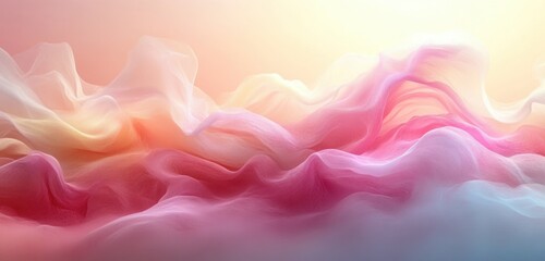 Aufkleber - Pastel Pink Beige Gradient Background Soft Texture Abstract Design Blurred Light Noise for Cosmetic and Beauty