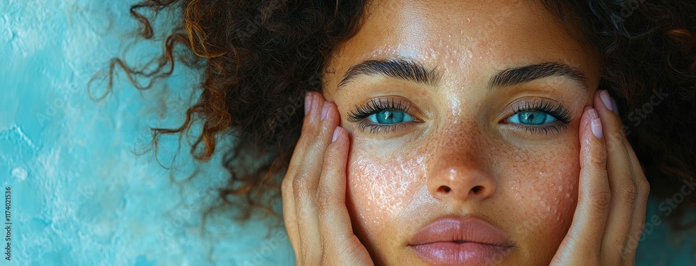 Allergic Reaction Skin Condition in Asian Young Woman with Irritated ...