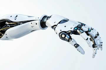 Poster - Innovative robotic hand showcasing advanced technology and design in modern engineering