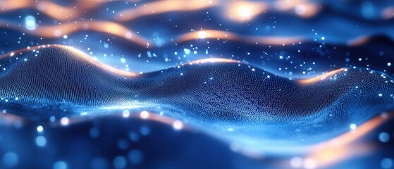 Poster - Blue Water Drop Icon with Artificial Intelligence for Sustainable Resource Management and Environmental Monitoring