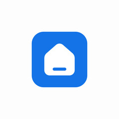 home page button icon sign vector