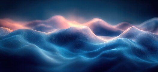 Aufkleber - abstract blue gradient background texture design with soft glow and noise effect