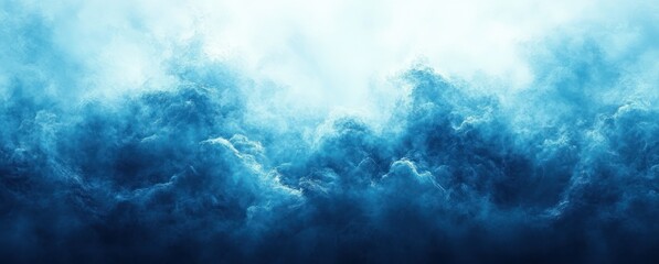 Poster - Blue Gradient Background Abstract Texture Design Wallpaper Soft Blurred Light and Dark Colors Tranquil Modern Minimal Header Banner Poster Graphic Resource
