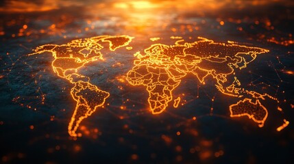 Aufkleber - Global Business Expansion and International CRM Development for Interconnected Markets and Diverse Teams