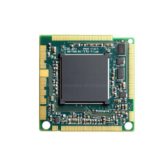 Fototapete - compact electronic circuit board with a microprocessor at its center. showcasing intricate connections and components designed for computing applications it highlights the complexity and miniaturizati