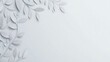 © lisa - White Paper Leaves Design Minimalist Background