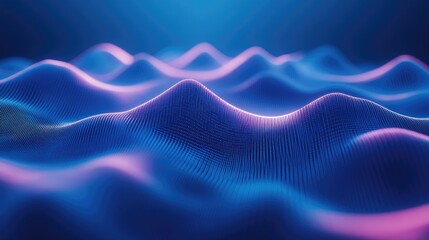 Poster - A clean visualization of investment trends and progress on a glowing blue digital background.