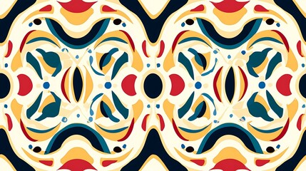 Abstract ethnic patterns with colorful and artistic elements, creating a vibrant cultural composition