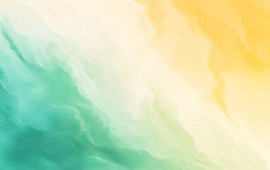 Wall Mural - Blurred background of green, yellow, and white colors for a spring or summer nature concept. Abstract blurred bokeh in pastel colors with copy space. 