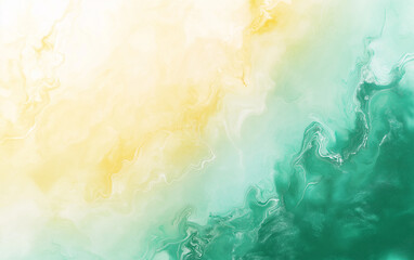 Wall Mural - Blurred background of green, yellow, and white colors for a spring or summer nature concept. Abstract blurred bokeh in pastel colors with copy space. 