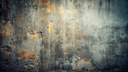 Retro brick wall meets old gray textured surface; a vintage grey wallpaper with grunge concrete appeal.