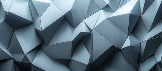 Poster - 3D Textured Geometric Background with Angular Shapes and Empty Space for Custom Text Usage or Graphic Overlay