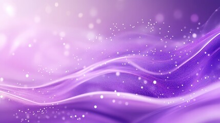 Poster - Abstract purple wave background with dynamic dots creating a sense of movement and depth in a serene and artistic digital design.