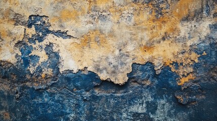 Poster - Rustic Textured Wall with Peeling Paint in Earthy Tones Suitable for Backgrounds and Artistic Projects
