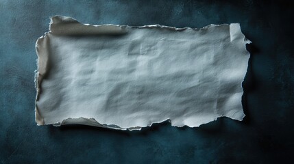 Aufkleber - Torn edge blank paper on textured background suitable for design or stationery presentations