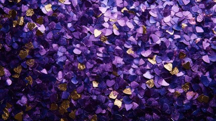 Aufkleber - Vibrant Purple and Gold Confetti Texture Perfect for Celebrations and Festive Designs