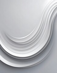 Aufkleber - Abstract grayscale layered curved design background