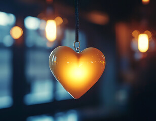 Poster - Glowing Heart Ornament