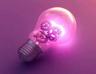 Sticker - Glowing Idea Bulb