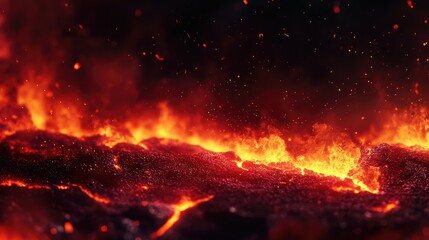 Poster - fire background